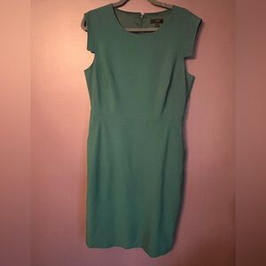 J. Crew Classic Green Midi Dress